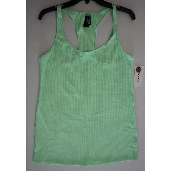 Hurley HC0134 Womens Sz L Mint Green Textured Beach Mini Tank Dress Cover Up $65 - Picture 8 of 9
